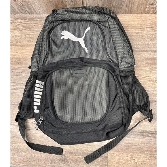Puma Contender Backpack Black & White 18" - Picture 1 of 4